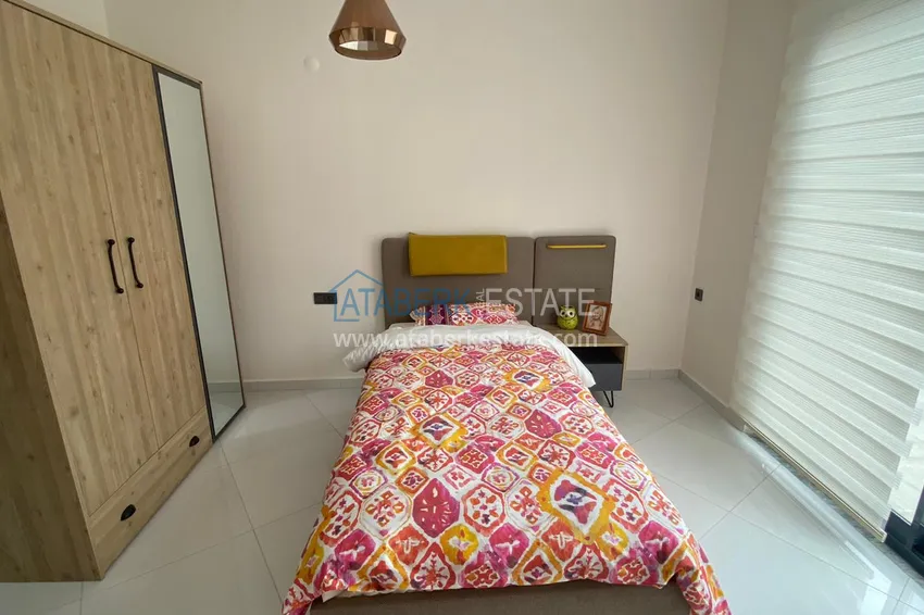 Purchase Furnished duplex penthouse in Mahmutlar with views of the mountains, the sea and the historic fortress 11 