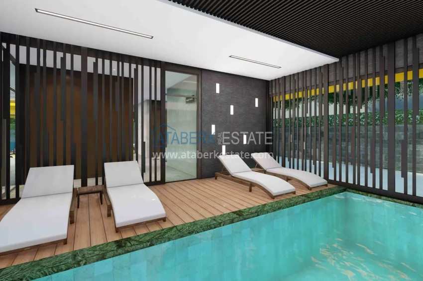 Apartments in the center of Alanya from an investor in a premium class boutique complex under construction 24 