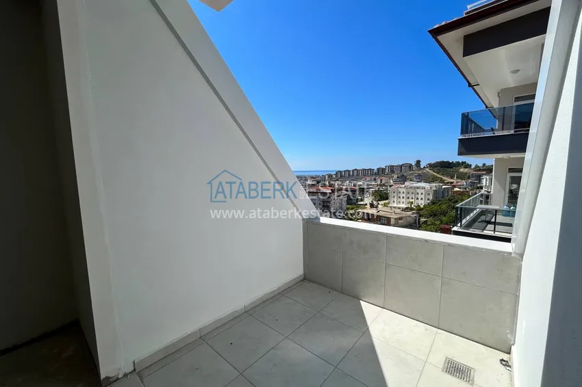 Purchase Duplex in Oba five-room apartment with separate kitchen and open sea view 14 