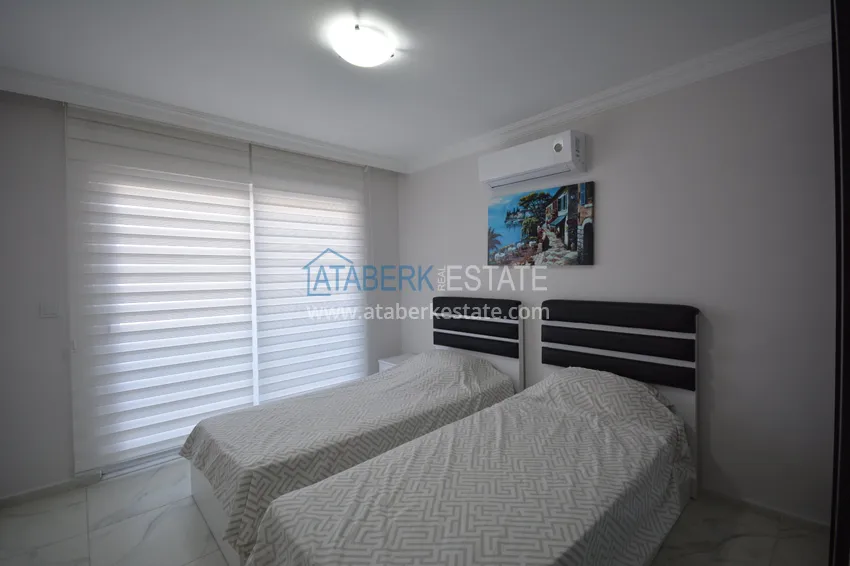 Purchase Furnished penthouse in Mahmutlar with sea view in a young complex 15 