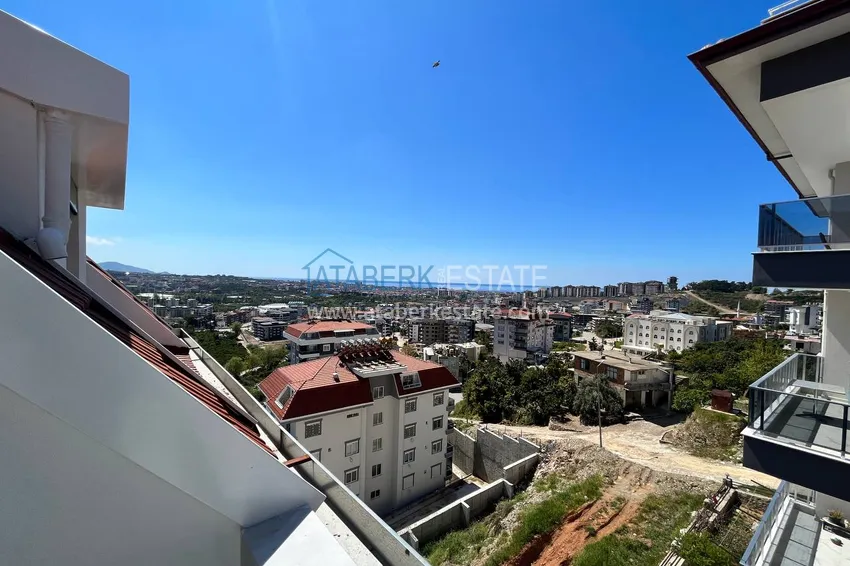 Purchase Duplex in Oba five-room apartment with separate kitchen and open sea view 15 