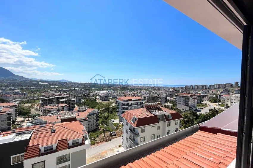 Purchase Duplex in Oba five-room apartment with separate kitchen and open sea view 16 