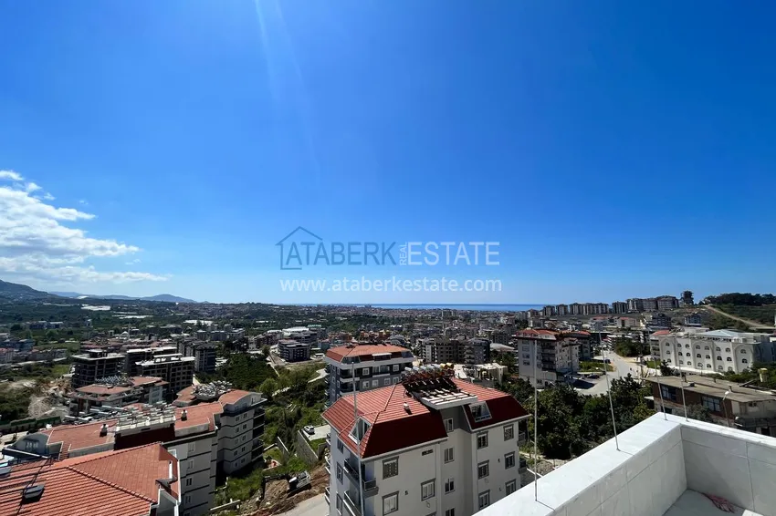 Purchase Duplex in Oba five-room apartment with separate kitchen and open sea view 18 