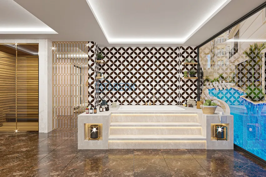 Apartment in the center of Alanya from an investor in a complex under construction 17 