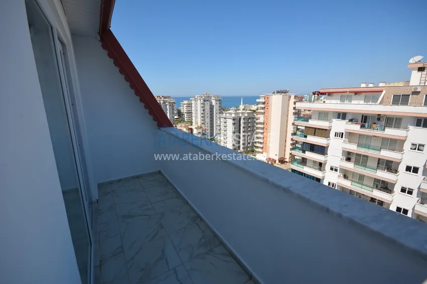 Purchase Furnished penthouse in Mahmutlar with sea view in a young complex 19 