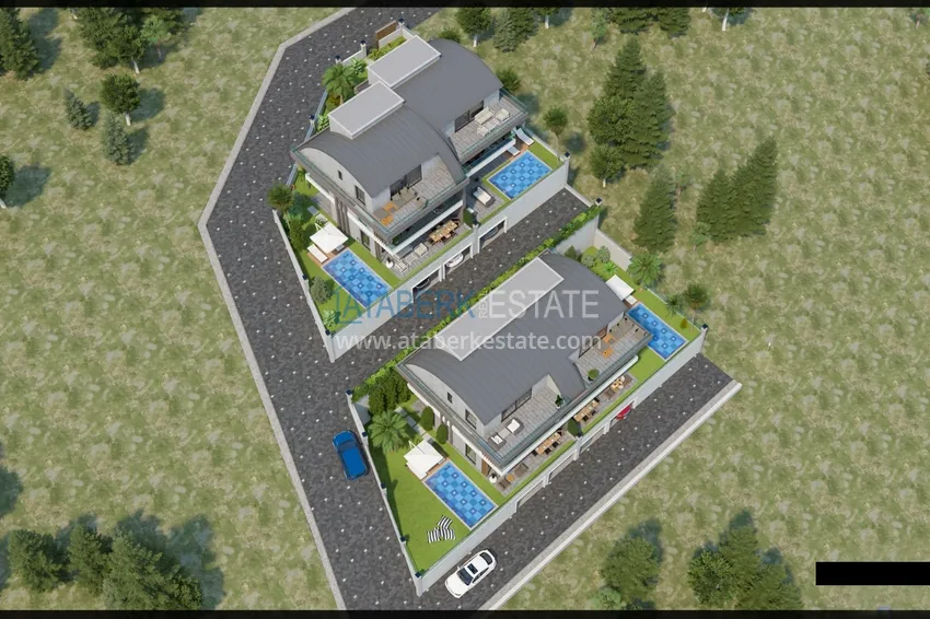 Buy cheap New project of a luxury villa complex in Alanya - Tepe area with the right to obtain citizenship 1 
