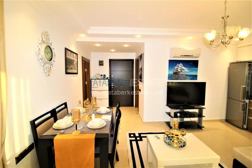 Purchase  Furnished apartment in Kestel in a cozy complex on the 1st coastline 1 