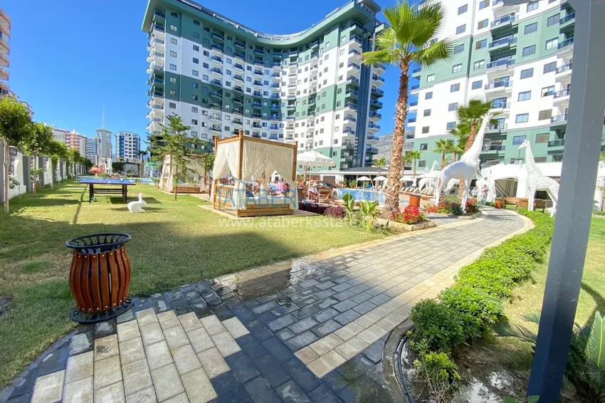 Furnished duplex penthouse in Mahmutlar with views of the mountains, the sea and the historic fortress 2 