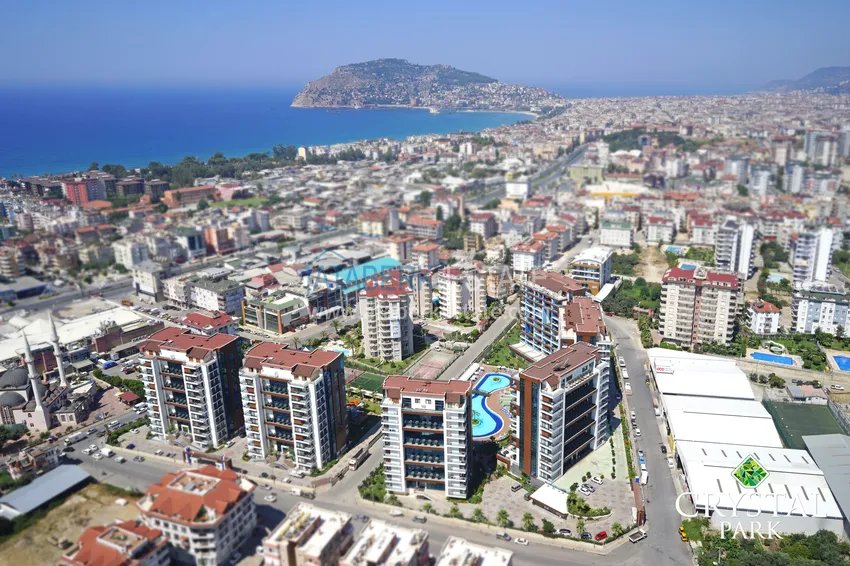 Furnished apartment in Cikcilli with sea view in a prestigious residential complex 2 