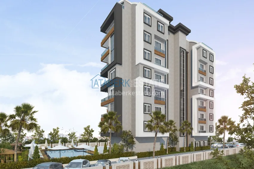 Apartments in Alanya - Avsallar area from the investor in the complex at the final stage 5 