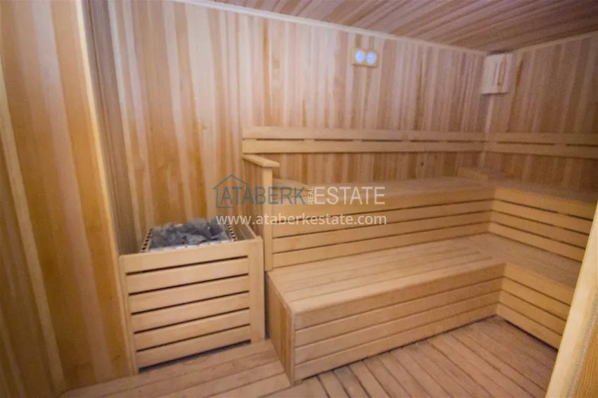 Furnished apartment in Mahmutlar in a complex on the first coastline 18 