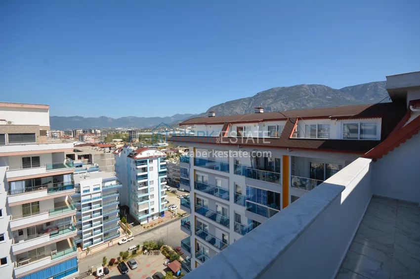 Purchase Furnished penthouse in Mahmutlar with sea view in a young complex 20 