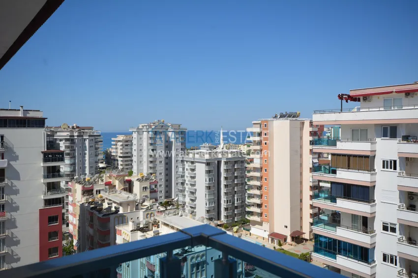 Purchase Furnished penthouse in Mahmutlar with sea view in a young complex 21 