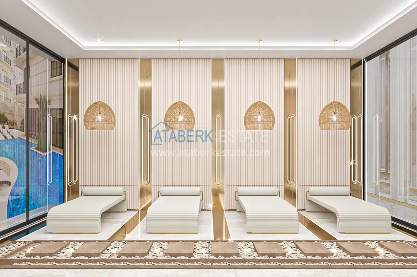 Apartment in the center of Alanya from an investor in a complex under construction 20 