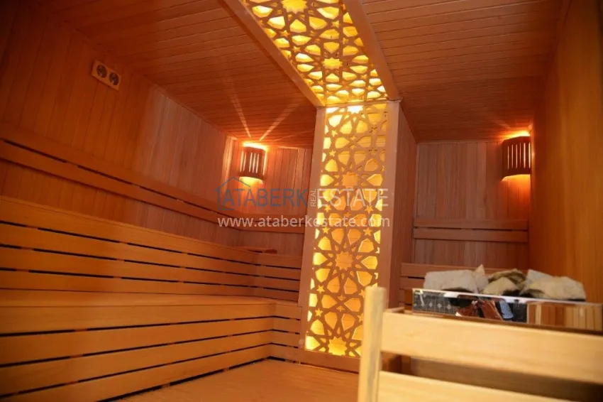 Apartament w Mahmutlarze z widokiem na morze i góry w kompleksie z bogatą infrastrukturą 25 