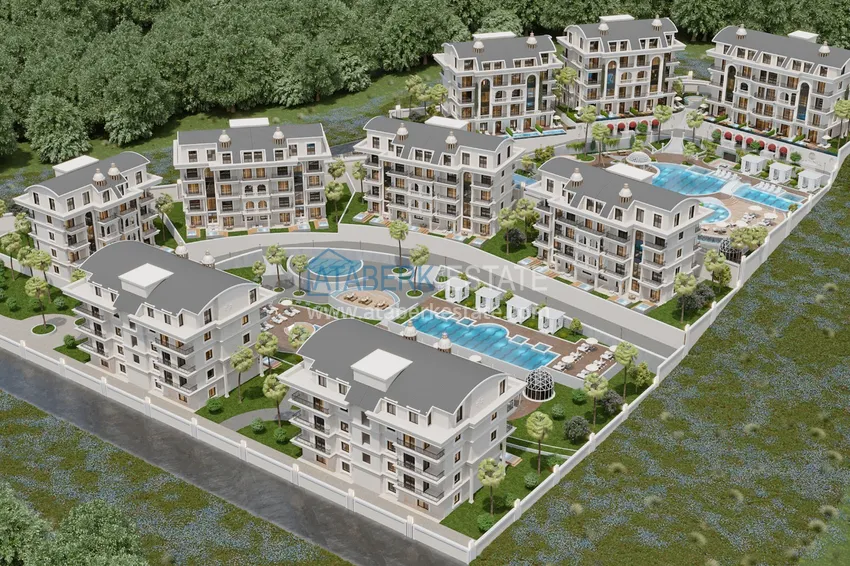 A unique project of a residential complex in the area of Turkler - Alanya 32 