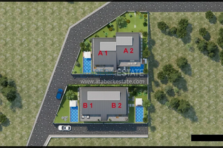 Buy cheap New project of a luxury villa complex in Alanya - Tepe area with the right to obtain citizenship 2 