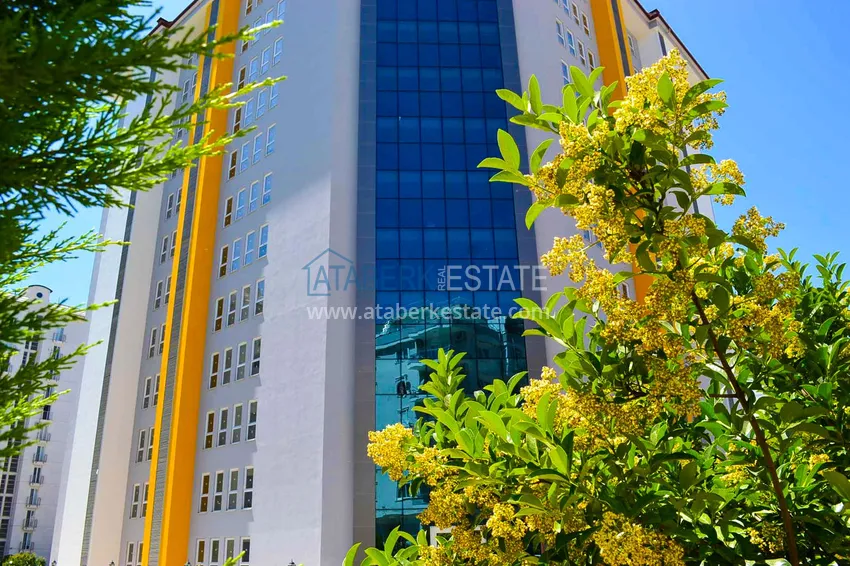 Furnished penthouse in Mahmutlar with sea view in a young complex 2 