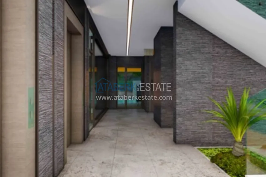 Apartments in the center of Alanya from an investor in a premium class boutique complex under construction 14 