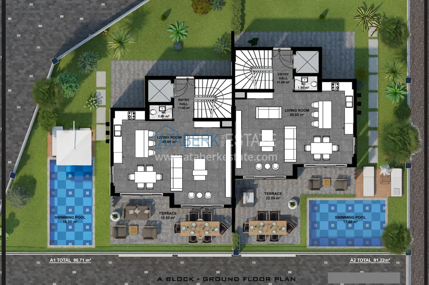 Buy cheap New project of a luxury villa complex in Alanya - Tepe area with the right to obtain citizenship 3 