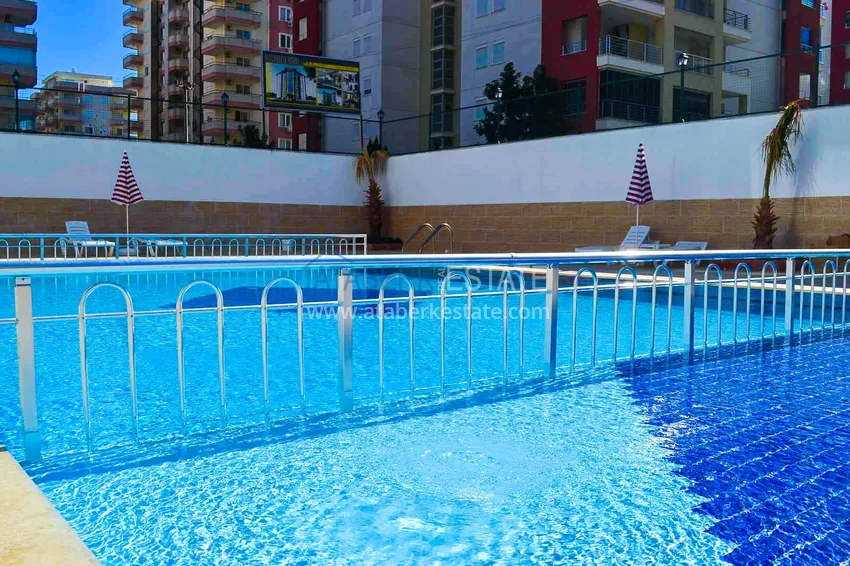 Furnished penthouse in Mahmutlar with sea view in a young complex 3 