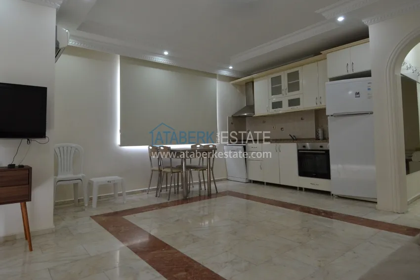 Purchase Apartment in the center of Alanya one-bedroom with furniture in a city residential building 3 