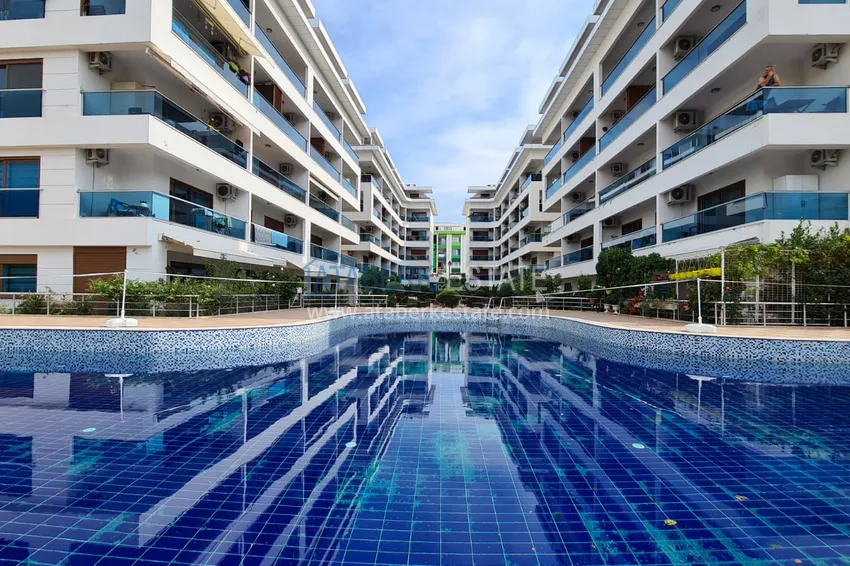 Garden duplex in Kestel with furniture in a complex on the banks of the Dim Chay River 3 