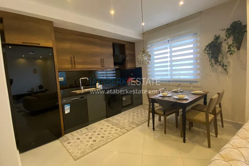 Purchase Furnished duplex penthouse in Mahmutlar with views of the mountains, the sea and the historic fortress 3 