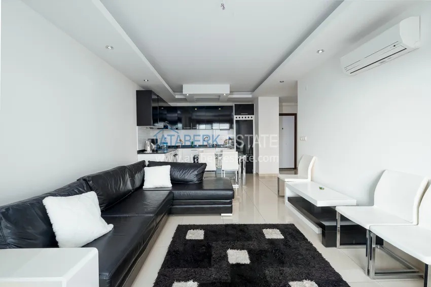 Purchase  Furnished apartment in Cikcilli with sea view in a prestigious residential complex 3 