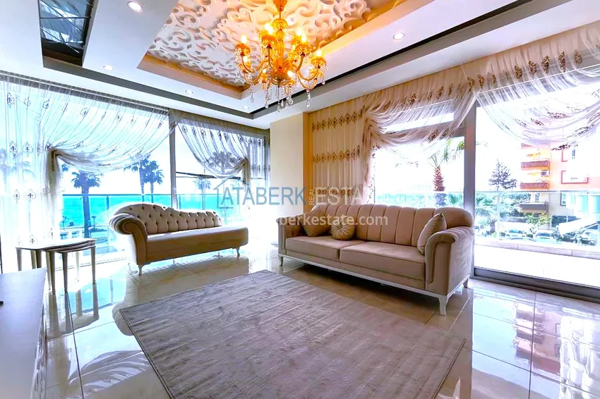 Purchase  Furnished apartment in Mahmutlar in a complex on the first coastline 5 