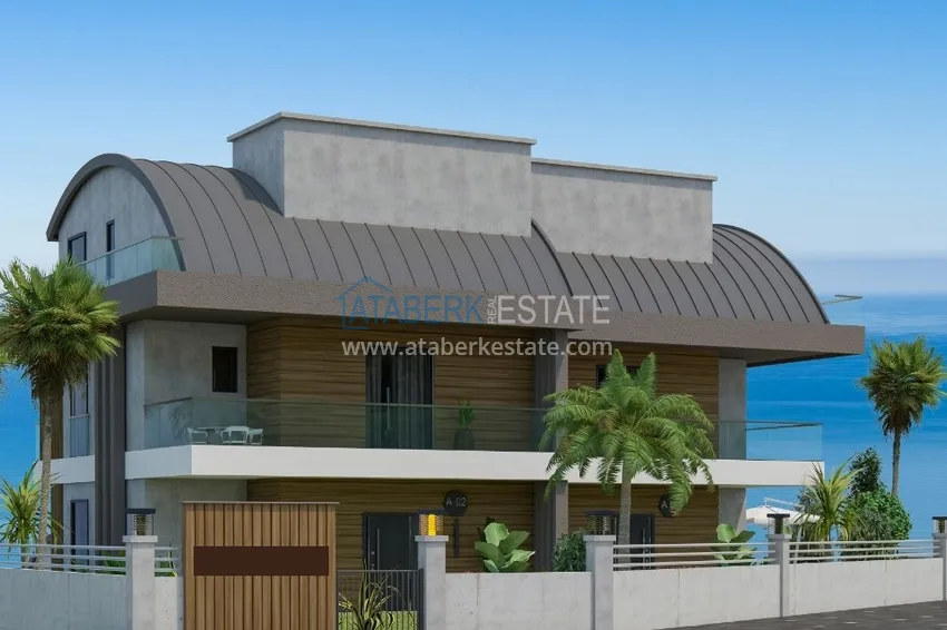 New project of a luxury villa complex in Alanya - Tepe area with the right to obtain citizenship 4 