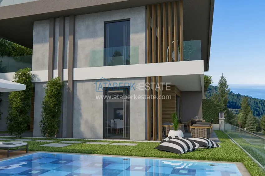 New project of a luxury villa complex in Alanya - Tepe area with the right to obtain citizenship 6 