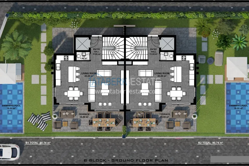 Buy cheap New project of a luxury villa complex in Alanya - Tepe area with the right to obtain citizenship 6 