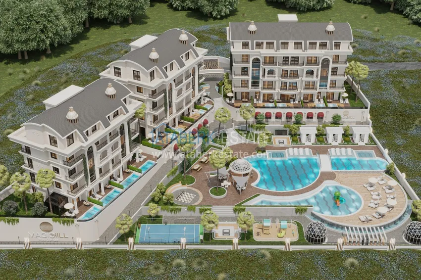 A unique project of a residential complex in the area of Turkler - Alanya 9 