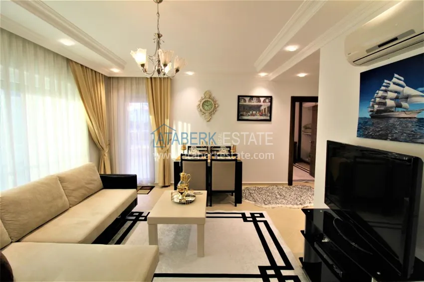 Purchase  Furnished apartment in Kestel in a cozy complex on the 1st coastline 6 