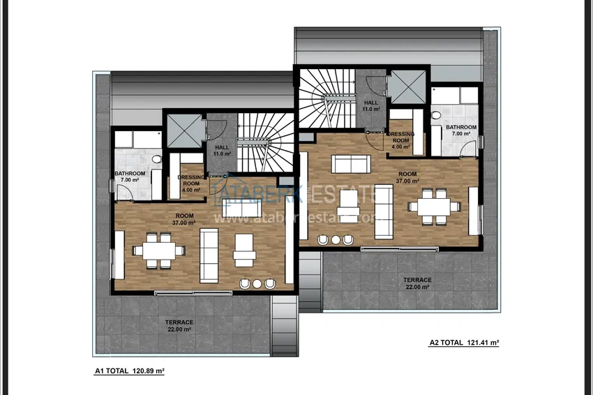 Buy cheap New project of a luxury villa complex in Alanya - Tepe area with the right to obtain citizenship 7 