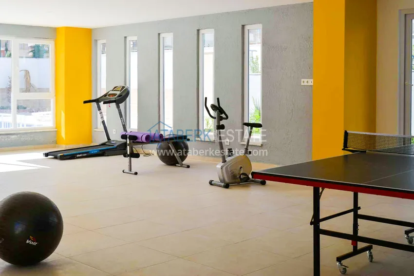 Furnished penthouse in Mahmutlar with sea view in a young complex 7 