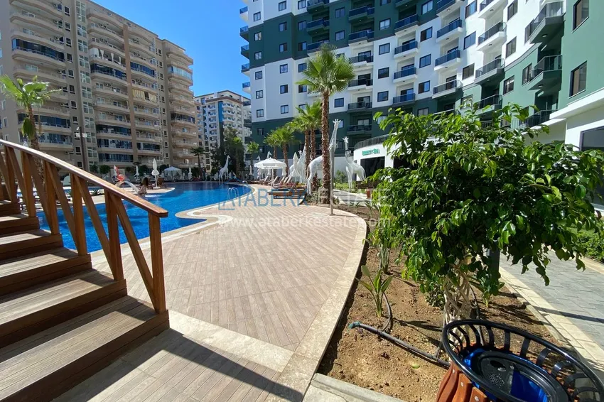 Furnished duplex penthouse in Mahmutlar with views of the mountains, the sea and the historic fortress 8 