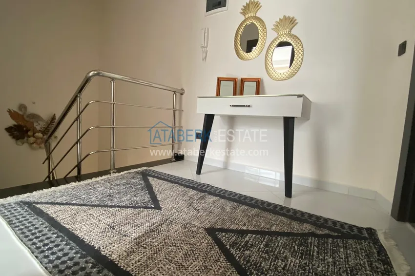 Purchase Furnished duplex penthouse in Mahmutlar with views of the mountains, the sea and the historic fortress 7 