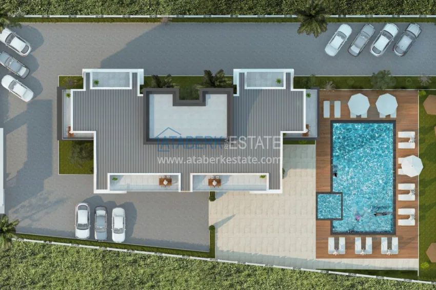 Apartments in Alanya - Avsallar area from the investor in the complex at the final stage 9 