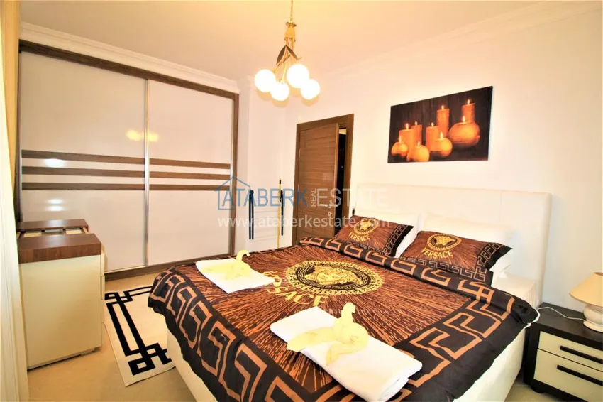 Purchase  Furnished apartment in Kestel in a cozy complex on the 1st coastline 8 