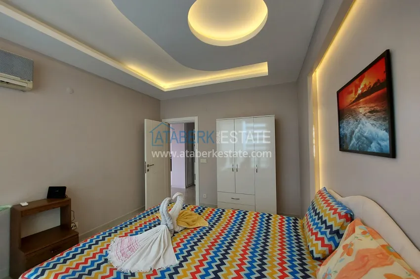 Purchase  Furnished apartments in Kestel with sea views in a residential complex 22 