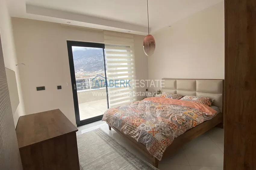 Purchase Furnished duplex penthouse in Mahmutlar with views of the mountains, the sea and the historic fortress 8 