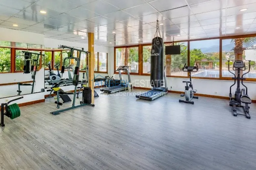 Garden duplex in Kestel with furniture in a complex on the banks of the Dim Chay River 8 