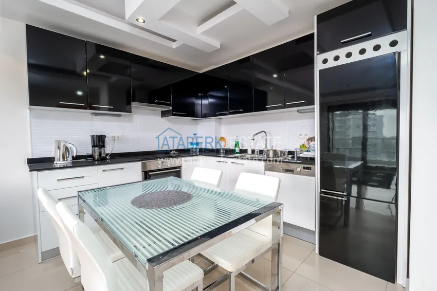 Purchase  Furnished apartment in Cikcilli with sea view in a prestigious residential complex 8 