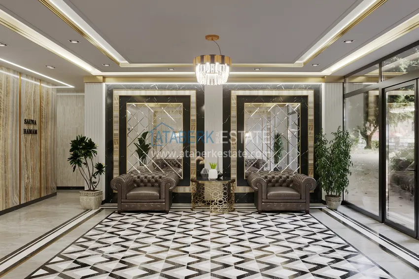 Two-room apartment in Mahmutlar with a fine finish - New building 8 