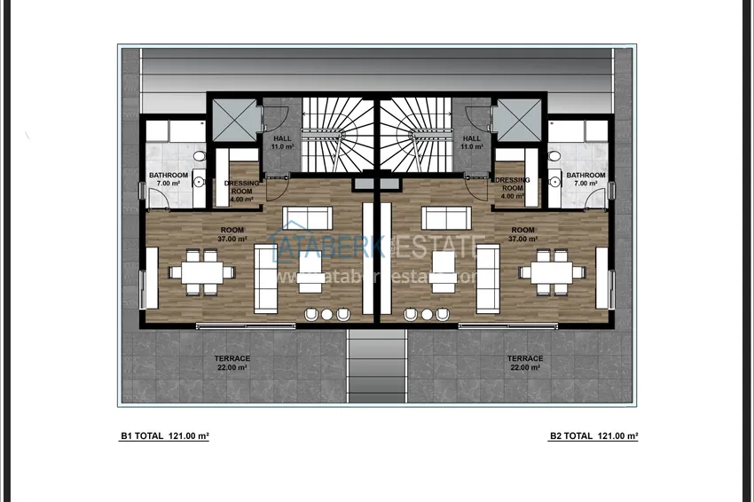 Buy cheap New project of a luxury villa complex in Alanya - Tepe area with the right to obtain citizenship 9 