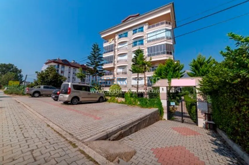 Furnished apartment in Kestel in a cozy complex on the 1st coastline 9 