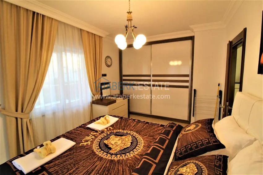 Purchase  Furnished apartment in Kestel in a cozy complex on the 1st coastline 9 