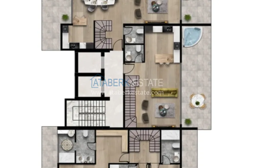 Buy cheap A futuristic premium residential complex on the beachfront in Alanya, Kargicak district 5 